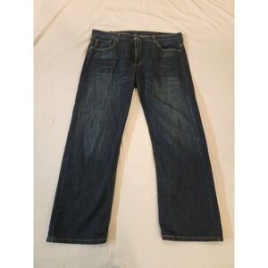 Levi's Men 569 Loose Straight Fit Dark Blue Jeans Size W38X30L Modern Laid Back
